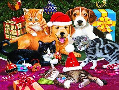 Christmas Meeting 300 Piece Jigsaw Puzzle by SunsOut Christmas Meeting 300 Piece Jigsaw Puzzle by SunsOut