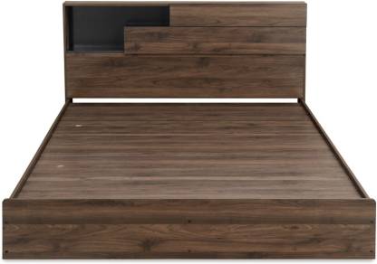 Wenge Color Finish BORDEN Engineered Wood Queen Bed