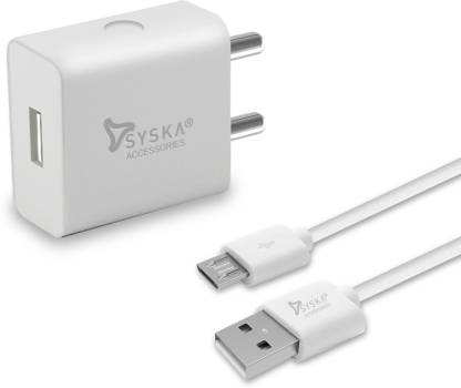 Smartphone Mobile Charger Single Port 10 W 2 A with Detachable Cable – Syska WC-2A