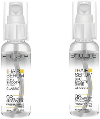 Brillare Science Soft Smooth Shine Classic Hair Serum Pack Of 2 - Price in  India, Buy Brillare Science Soft Smooth Shine Classic Hair Serum Pack Of 2  Online In India, Reviews, Ratings