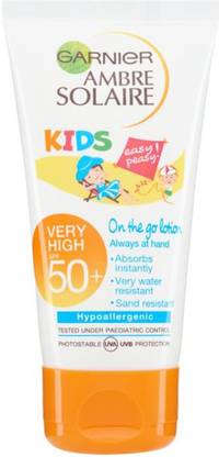 garnier ambre solaire kids on the go lotion spf50 50ml price in india buy garnier ambre solaire kids on the go lotion spf50 50ml online in india reviews ratings