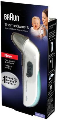 Kunstmatig puree roterend Braun Thermoscan 3 Ear Thermometer (Irt 3020) Baby Thermometer Price in  India - Buy Braun Thermoscan 3 Ear Thermometer (Irt 3020) Baby Thermometer  online at Flipkart.com