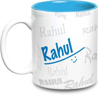 LOF Rahul Name Gift Ceramic Inside Blue Gifts For Birthday Ceramic Coffee  Mug Price in India - Buy LOF Rahul Name Gift Ceramic Inside Blue Gifts For  Birthday Ceramic Coffee Mug online