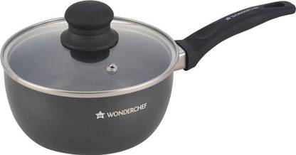 Wonderchef Premia 16cm Sauce Sauce Pan 16 cm diameter with Lid Aluminium, Non stick, Induction Bottom