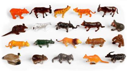 NV COLLECTION 20 Pieces Kids learning Wild Animals Figures Set for Kids -  20 Pieces Kids learning Wild Animals Figures Set for Kids . Buy Zoo Wild  Animals Figures toys in India.