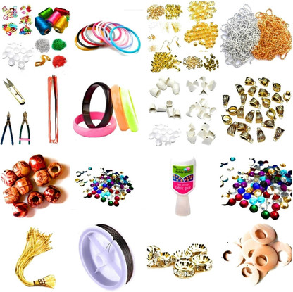 silk thread jewellery making kit flipkart