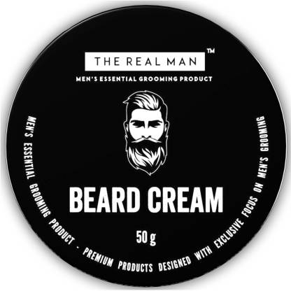 THE REAL MAN Moisturizing Beard Cream 50g. With Extract of Aleo Vera &  Virgin Coconut Oil. Hair Cream - Price in India, Buy THE REAL MAN  Moisturizing Beard Cream 50g. With Extract