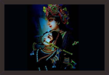 Mad Masters Lord Krishna and Radha the divine couple wall paintings with  frame Digital Reprint 12 inch x 18 inch Painting Price in India - Buy Mad  Masters Lord Krishna and Radha