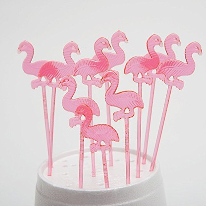 Fun Express Plastic Pink Flamingo Picks Party Pack: 144 Picks Fun Express Plastic Pink Flamingo Picks Party Pack: 144 Picks