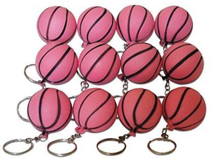 Novel Merk 12-Piece Sports Ball Keychains Pack for Kids Party Favors & School Carnival Prizes Includes 12 Different Designs 