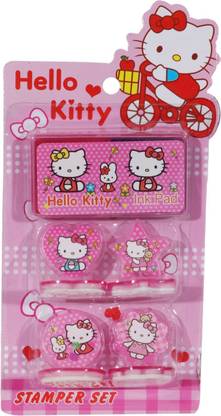 Sn Toy Zone Cute Cartoon Hello Kitty Stamp Set For Kids Cute Cartoon Hello Kitty Stamp Set For Kids Buy Hello Kitty Toys In India Shop For Sn Toy Zone