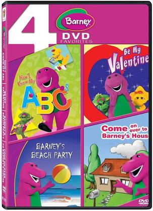 Barney Now I Know My Abc Be My Valentine Barney S Beach Party Come On Over To Barney S House 4 Disc Box Set Price In India Buy Barney Now I