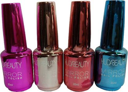 Huda Beauty huda mirror effect nail polish set of 4 multicolor - Price in India, Buy Huda Beauty huda mirror effect nail polish set of 4 multicolor Online In India, Reviews, Ratings Huda Beauty huda mirror effect nail polish set of 4 multicolor - Price in India, Buy Huda Beauty huda mirror effect nail polish set of 4 multicolor Online In India, Reviews, Ratings
