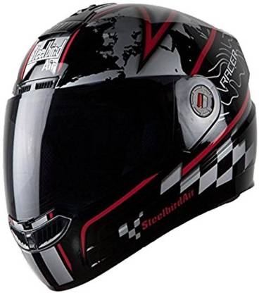 Steelbird Air SBA-1 RACER black with red Motorbike Helmet