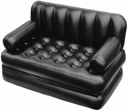 T Topline 5 In 1 Inflatable Sofa Air Bed Couch With Free Electric Pump Polyester 3 Seater India Inflatable Sofa Air Bed Couch, 5 In 1 Inflatable Sofa Air Bed Couch