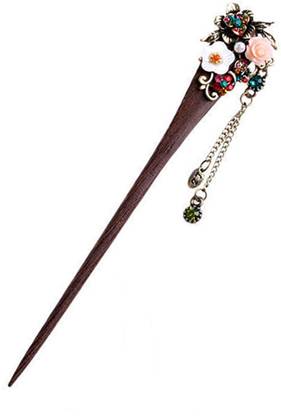 Ziory Multicolour Women Ladies Vintage Wooden Hair Stick Pin Handmade Rhinestone Flower Wood for Girls and Women (Juda Pin) Back Pin Price in India - Buy Ziory Multicolour Women Ladies Vintage Wooden Ziory Multicolour Women Ladies Vintage Wooden Hair Stick Pin Handmade Rhinestone Flower Wood for Girls and Women (Juda Pin) Back Pin Price in India - Buy Ziory Multicolour Women Ladies Vintage Wooden