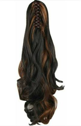 Alizz High lighted Step cut Clip on Clutcher hair wig for girls hair  extensions claw bun