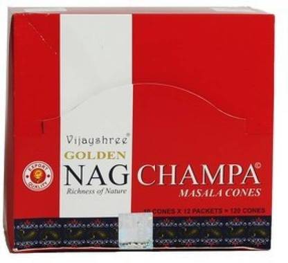 Genuine Golden Nag Champa Incense Cone 12 packs X 10 cone=120 Incense Cones Genuine Golden Nag Champa Incense Cone 12 packs X 10 cone=120 Incense Cones