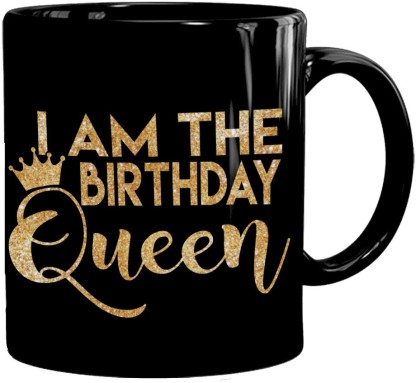Family Birthday Gifts,B Queens are Born in October Coffee Mug,Gifts For October 