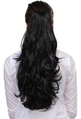 Alizz Smooth silky Step cut Clip on Clutcher hair wig for girls hair  extensions claw bun
