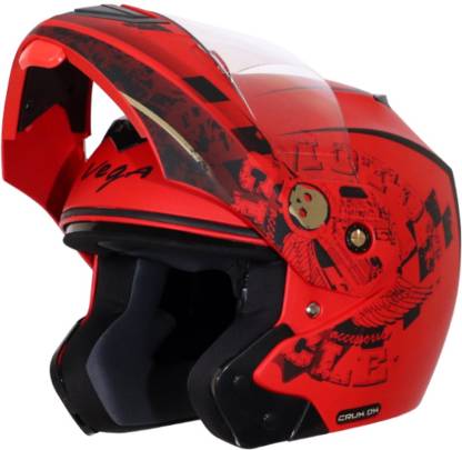 VEGA Escape BLACK SILVER Motorbike Helmet