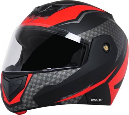 VEGA CHECKER CLIFF DX WHITE RED Motorbike Helmet