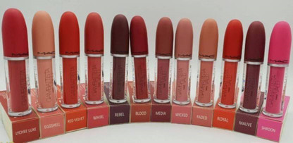 mac matte lipstick set of 12