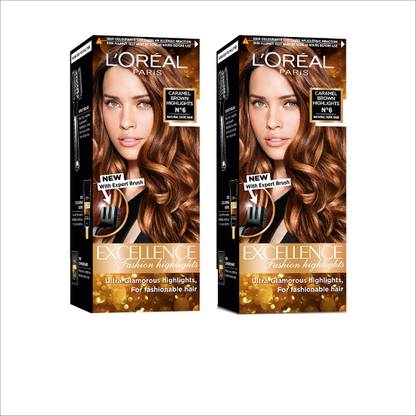 L'Oréal Paris Excellence Fashion Highlights Hair Color, Pack of Two , Caramel Brown - Price in India, Buy L'Oréal Paris Excellence Fashion Highlights Hair Color, Pack of Two , Caramel Brown Online L'Oréal Paris Excellence Fashion Highlights Hair Color, Pack of Two , Caramel Brown - Price in India, Buy L'Oréal Paris Excellence Fashion Highlights Hair Color, Pack of Two , Caramel Brown Online