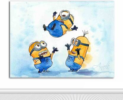 TAMATINA Tamatina Canvas Painting - The Minions - Kids Room - Paintings for Home Décor - Paintings for Drawing Room - TAMATINA Tamatina Canvas Painting - The Minions - Kids Room - Paintings for Home Décor - Paintings for Drawing Room -