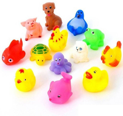 rubber bath toys