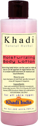 khadi natural body lotion