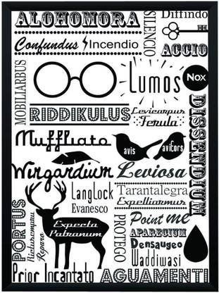 Wb Official Licensed Harry Potter Spells Art Poster A4 Frame Paper Print Movies Posters In India Buy Art Film Design Movie Music Nature And Educational Paintings Wallpapers At Flipkart Com