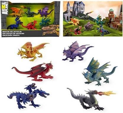 Toys R Us EXCLUSIVE Animal Planet - COLLECTIBLE DRAGONS - Includes 6  Articulated Dragon Figurines - EXCLUSIVE Animal Planet - COLLECTIBLE DRAGONS  - Includes 6 Articulated Dragon Figurines . Buy Superhero toys