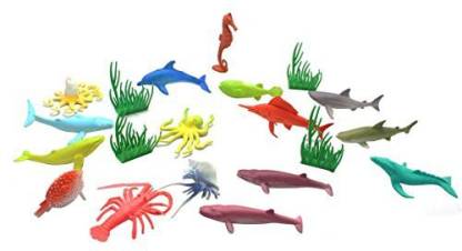 Homgaty 16 Pcs Ocean Sea Animal Plastic Toys Set, Realistic Mini Sea  Creatures, Underwater Small Figures Batch PVC Material For Boys Girls Kids  Toddlers - 16 Pcs Ocean Sea Animal Plastic Toys