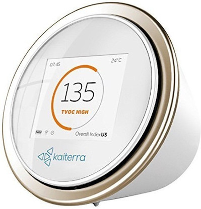 CO2 Station de Mesure de la Qualité de l’Air Intérieur Kaiterra Laser Egg mesure : PM2,5, poussières fines, CO2, température et humidité 