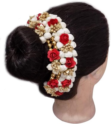 BAAL Hair Gajra Juda Accessories For Wedding Girls and party ware 