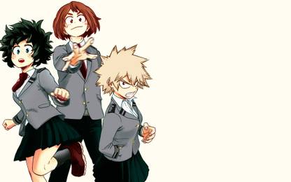 Deku Bakugou X Uraraka Art Athah Anime My Hero Academia Izuku Midoriya Ochako Uraraka Katsuki Bakugou 13 19 Inches Wall Poster Matte Finish Paper Print Animation Cartoons Posters In India Buy Art Film Design Movie athah anime my hero academia izuku