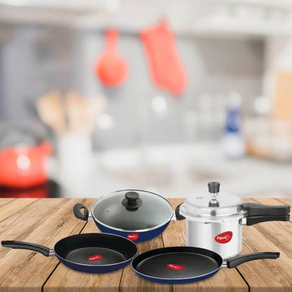 Pigeon Essentials Kitchen Pack Gift Cookware Set Price In India Buy Pigeon Essentials Kitchen Pack Gift Cookware Set Online At Flipkart Com