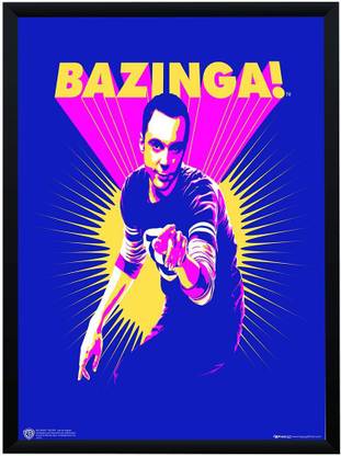 Official Licensed Big Bang Theory Sheldon Cooper Bazinga Poster A4 Frame Paper Print - Movies posters in India - Buy art, film, design, movie, music, nature and educational paintings/wallpapers at Official Licensed Big Bang Theory Sheldon Cooper Bazinga Poster A4 Frame Paper Print - Movies posters in India - Buy art, film, design, movie, music, nature and educational paintings/wallpapers at
