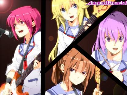 Athah Anime Angel Beats Masami Iwasawa Shiori Sekine Miyuki Irie Hisako 13 19 Inches Wall Poster Matte Finish Paper Print Animation Cartoons Posters In India Buy Art Film Design Movie