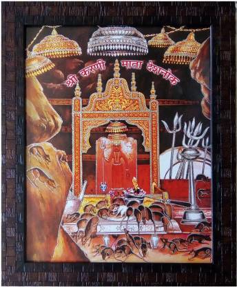 Art collection Karni Mata Deshnok Religious Frame Price in India - Buy Art  collection Karni Mata Deshnok Religious Frame online at 