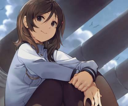 Athah Anime Original Brown Hair Purple Eyes Short Hair Bird 13 19 Inches Wall Poster Matte Finish Paper Print Animation Cartoons Posters In India Buy Art Film Design Movie Music