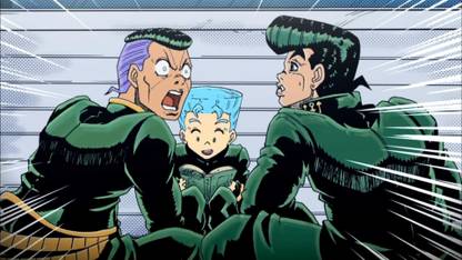 Athah Anime Jojo S Bizarre Adventure Okuyasu Nijimura Koichi Hirose Josuke Higashikata 13 19 Inches Wall Poster Matte Finish Paper Print Animation Cartoons Posters In India Buy Art Film Design Movie
