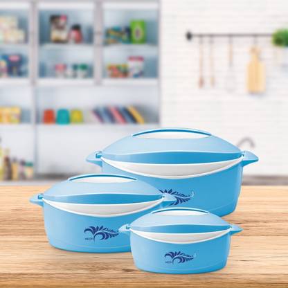 MILTON Delight Pack of 3 Thermoware Casserole Set  (520 ml, 820 ml, 1.3 L)