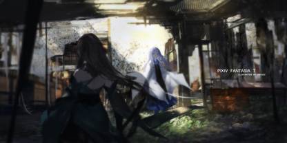Athah Anime Pixiv Fantasia T Pixiv Fantasia Girl Warrior Long Hair Black Hair Blue Hair Digital Art Cgi Ruin Japanese Clothes Yukata 13 19 Inches Wall Poster Matte Finish Paper Print Animation Athah Anime Pixiv Fantasia T Pixiv Fantasia Girl Warrior Long Hair Black Hair Blue Hair Digital Art Cgi Ruin Japanese Clothes Yukata 13 19 Inches Wall Poster Matte Finish Paper Print Animation