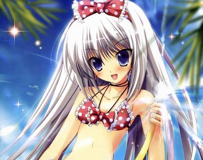 Athah Anime Original Bikini Hose Water Smile Long Hair Grey Hair Blue Eyes Blush Earrings bow 13*19 inches Wall Poster Matte Finish Paper Print - Animation & Cartoons posters in India - Athah Anime Original Bikini Hose Water Smile Long Hair Grey Hair Blue Eyes Blush Earrings bow 13*19 inches Wall Poster Matte Finish Paper Print - Animation & Cartoons posters in India -