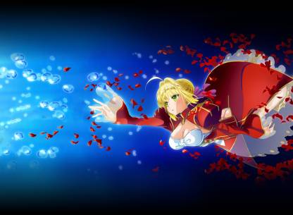 Athah Anime Fate/Extra Fate Series Nero Claudius Saber Saber Nero 13*19  inches Wall Poster Matte Finish Paper Print - Animation & Cartoons posters  in India - Buy art, film, design, movie, music,