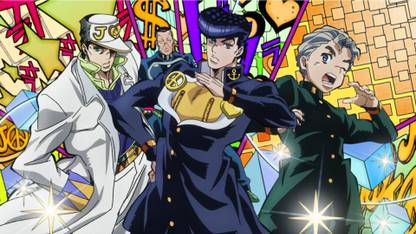 Athah Anime Jojo S Bizarre Adventure Josuke Higashikata Okuyasu Nijimura Koichi Hirose Jotaro Kujo 13 19 Inches Wall Poster Matte Finish Paper Print Animation Cartoons Posters In India Buy Art Film