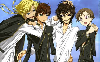 Athah Anime Code Geass Lelouch Lamperouge Rolo Lamperouge Gino Weinberg Suzaku Kururugi 13 19 Inches Wall Poster Matte Finish Paper Print Animation Cartoons Posters In India Buy Art Film Design