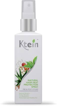 ktein Natural Hair Heat Protection and Nourishment Spray, Infused with Rice Water, Flaxseeds, Grapeseeds, Aloevera, Greentea Hair Spray